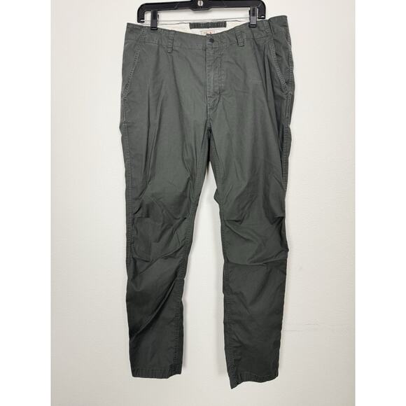 Relwen Flyweight Flex Chino Mens 34 Olive Green Lightweight Pants - Picture 1 of 12